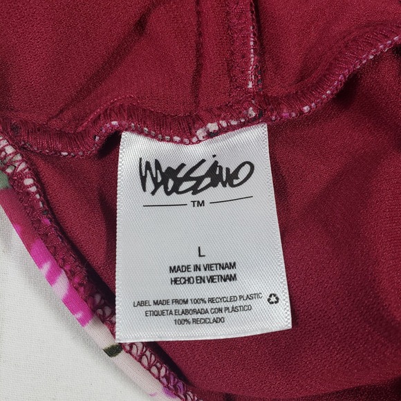 Mossimo Bikini Swimsuit Womens Small Large Pink Floral Ruffle Two Piece Set Swim - Picture 9 of 10